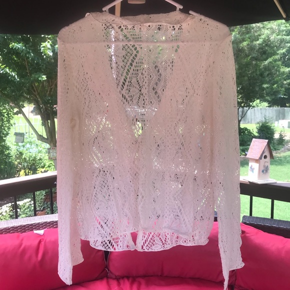 J. Jill Crochet Sweater - Picture 1 of 9